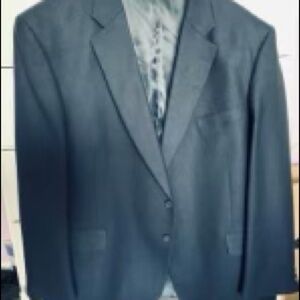 🍍Cezar Del Prado Navy Mens Sport Coat Jacket Blazer XL🍍